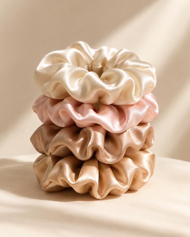 Satin Scrunchie Set — Hair Accessories